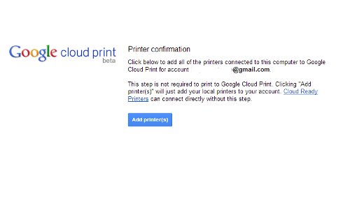 ste up mac to print to google cloud printer