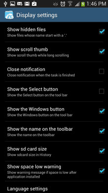 hidden files android
