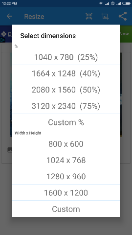Reduce Image Size On Android Keeping Aspect Ratio