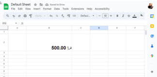 Adding a custom currency symbol to a number in Google Sheets