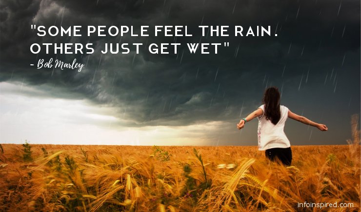 Rain Inspired Love Related Quotes by Different Authors