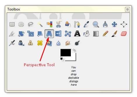 perspective tool in GIMP