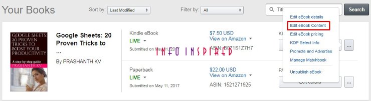 How To Edit And Republish Ebook And Paperback On Amazon Kindle