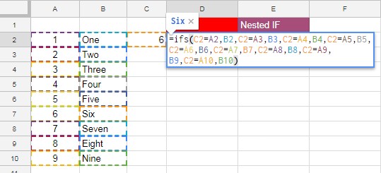 Trace Precedents in Google Sheets