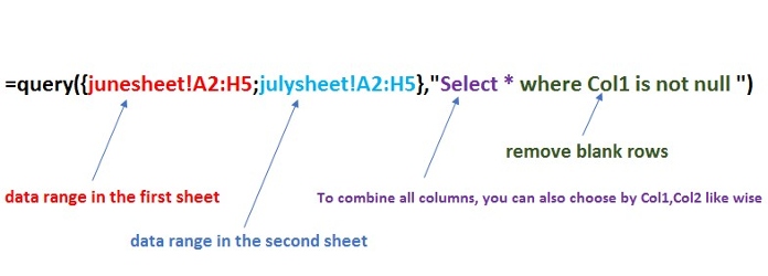 Consolidate Data from Multiple Sheets: Combining Data