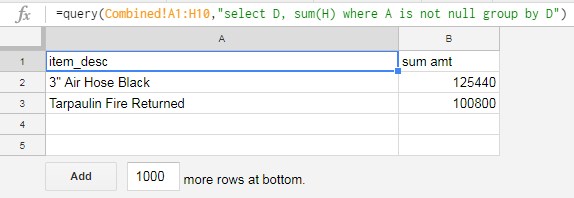 Consolidate Data from Multiple Sheets Using Formula - Result Sheet