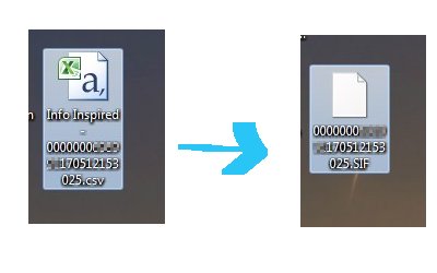 Converting a Google Sheets file to CSV and then to SIF format.