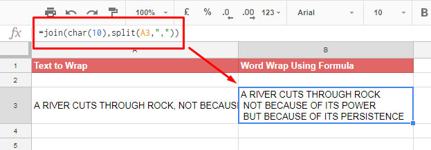 How To Do Word Wrap In Google Docs