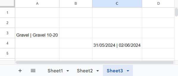 Comparison and extraction of differences between two sheets