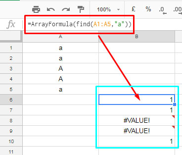 Replace the range in Countif with FIND formula