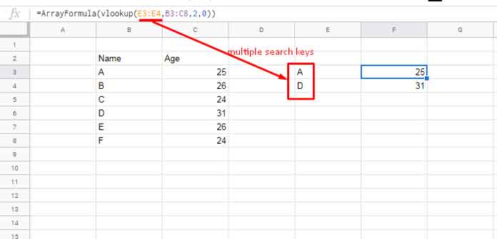 Multiple Value Output Using More Than One Search Key in VLOOKUP