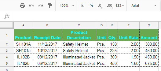 Steps: Case Sensitive SUMIF in Google Sheets
