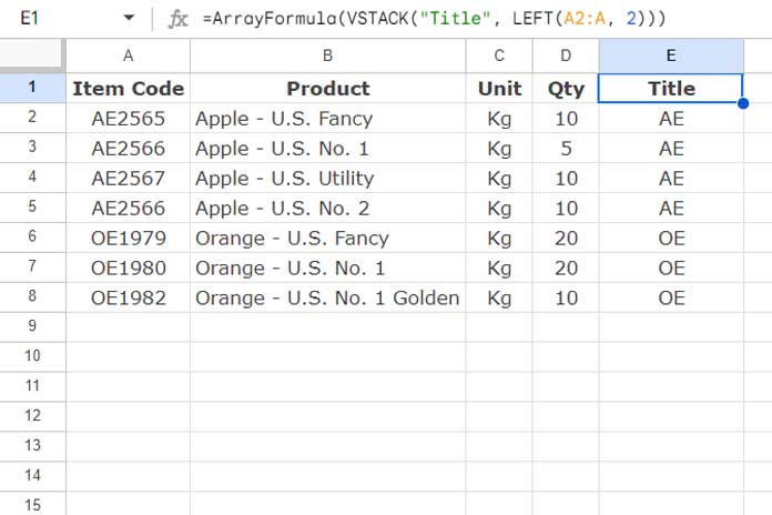 Extracting the First Two Characters for Grouping