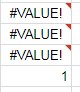 find formula returns array with value 1