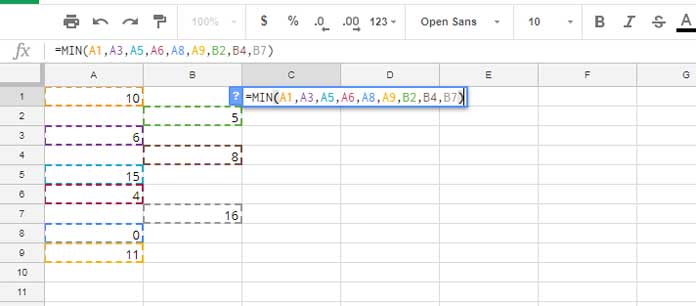 Query with MIN to Exclude Zero