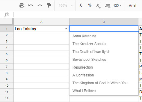 how to make a drop down list in excel using a separate page