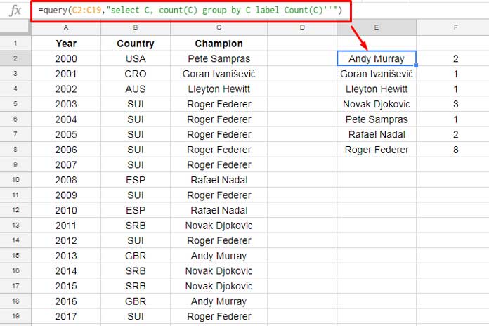 Countif In An Array In Google Sheets Using Vlookup And Query Combo