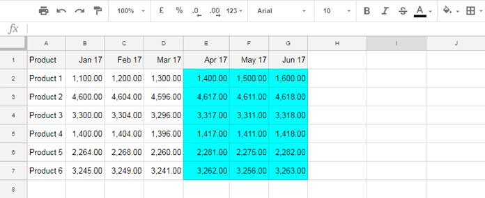Sample Data and Examples to Lookup in Google Sheets