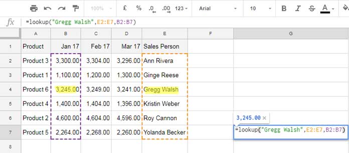 Lookup function to Reverse Lookup in Google Sheets
