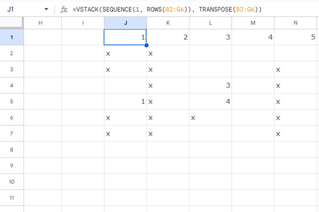 Structured data for DCOUNTA use