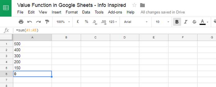 Reasons to use the VALUE function in Google Sheets.