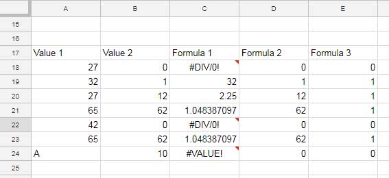NOT function advanced use in Google Sheets