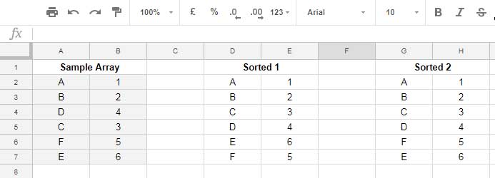 Single Sort_Column