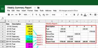 How to Create a Weekly Summary Report in Google Sheets
