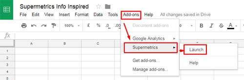 Connect Google Analytics to Google Sheets - 1
