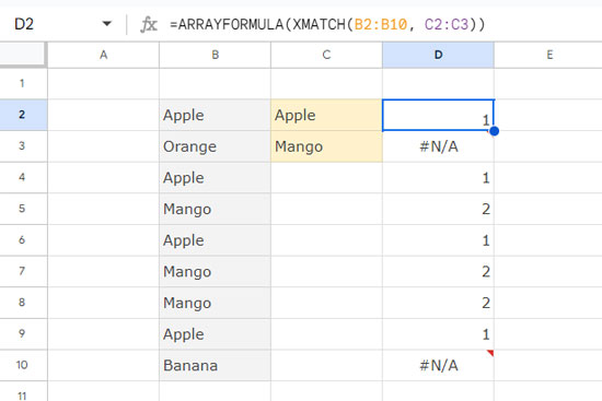 XMATCH for matching criteria