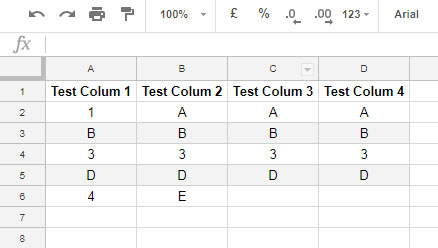 Filter rows that only having text in Google Sheets