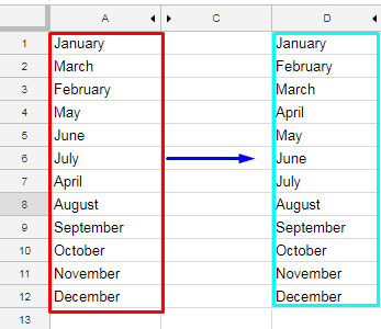 Sort Month Name in Text to Month Number Order