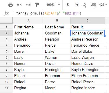 Ampersand: The Simple Array Formula for Joining Texts