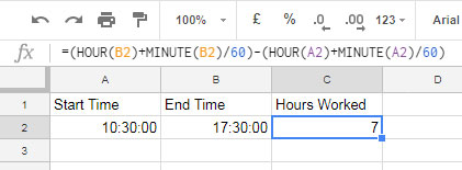 Minutes To Hours Converter Excel