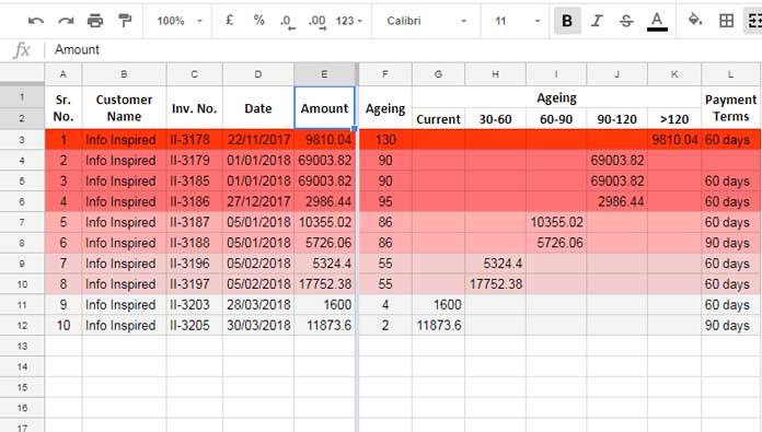 google sheets lock 1st row so it follows me down the page