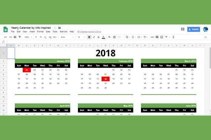 How To Get A Calendar Template In Google Sheets