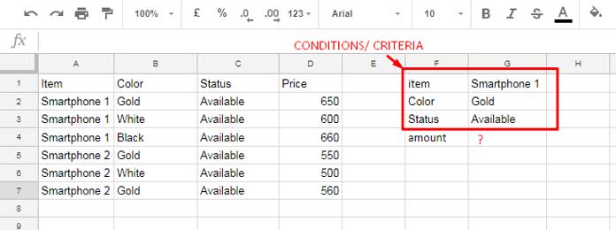 google sheets if then formula multiple conditions