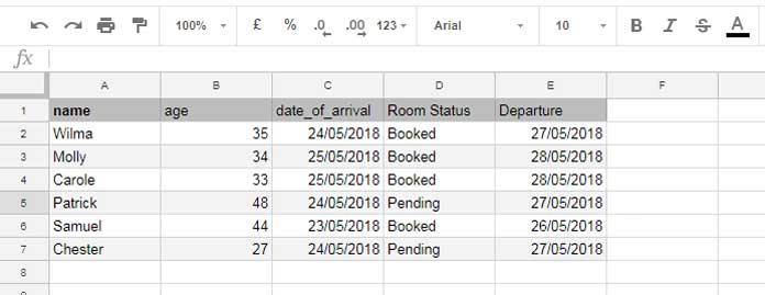 Example: Dynamic Index Column in Vlookup 