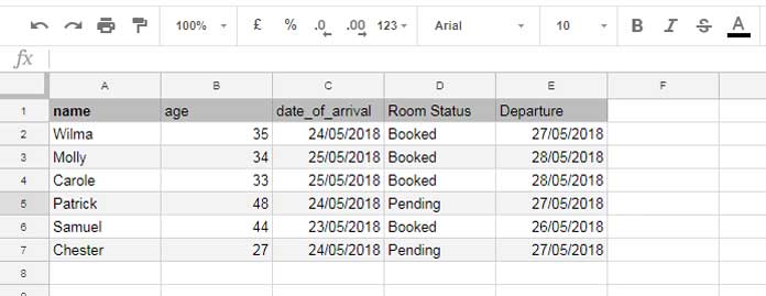 Exemple : Colonne d'index dynamique dans Vlookup