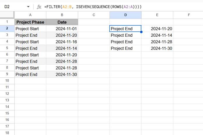 Move Values from Alternate Rows to Columns (Even-Numbered Rows)