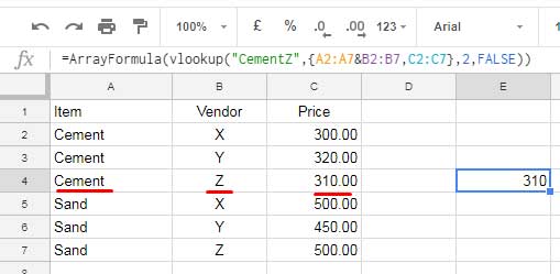 Combine Search Keys in Vlookup to Accommodate More Conditions