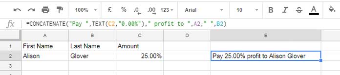 mysql concatenate strings