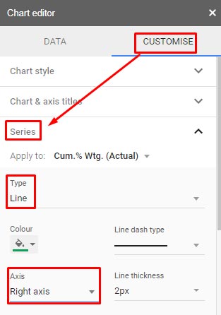 combo charts - how to change series