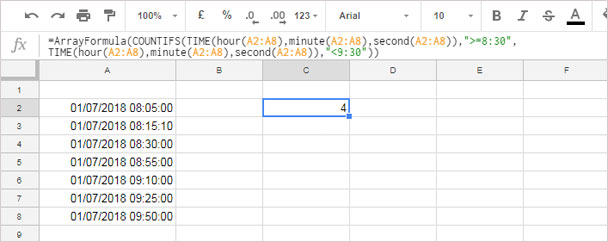 extract time using time functions and count time duration