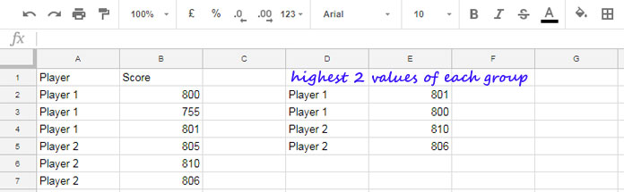 find-the-highest-n-values-in-each-group-in-google-sheets