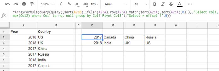 Aggregate Strings Using Query In Google Sheets Formula Examples