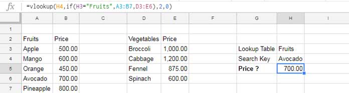 IF Vlookup Combination to Switch Lookup Tables