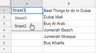 example to dynamic sheet tab names