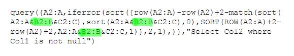 tweak filter formula to include or exclude columns