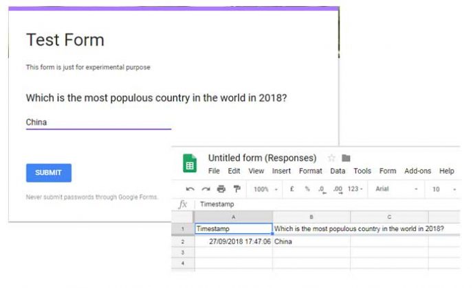 Setting up of Google Docs Forms - How to Generate and Question Types